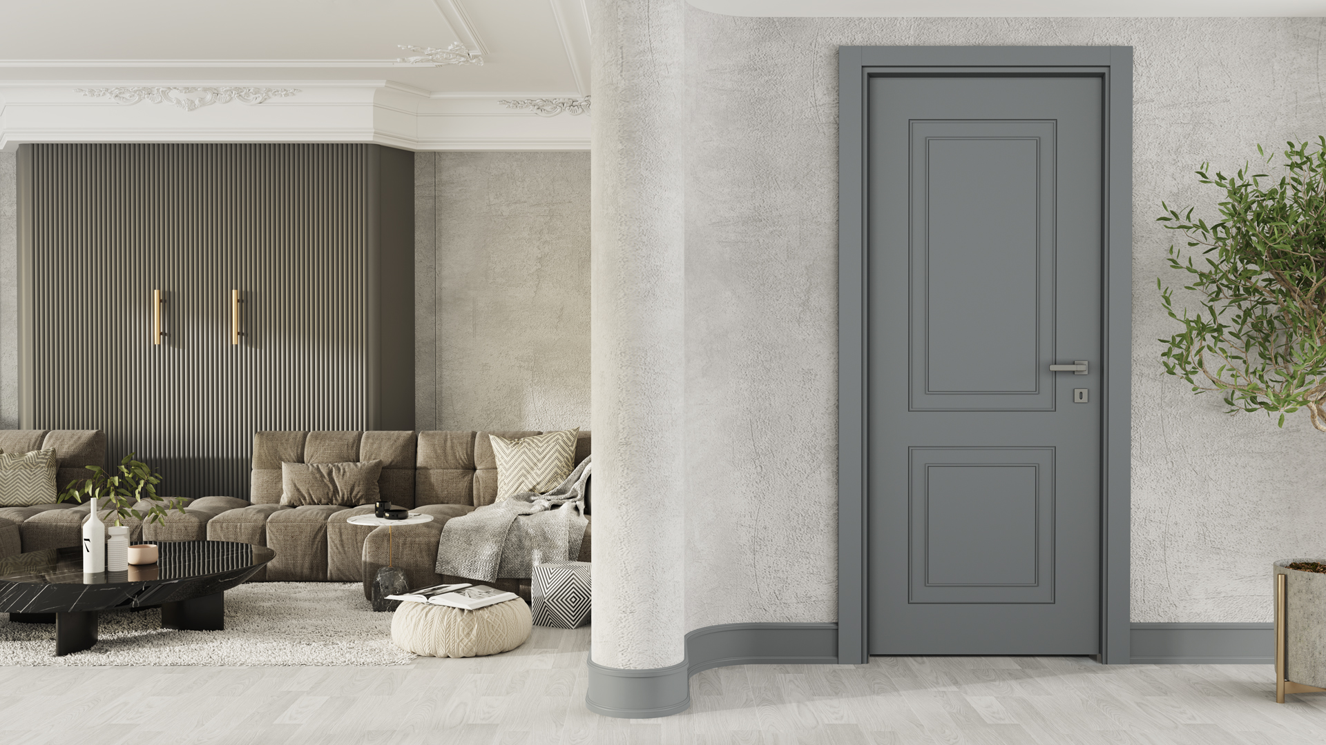 Luxury Modern Antrasit Kapı