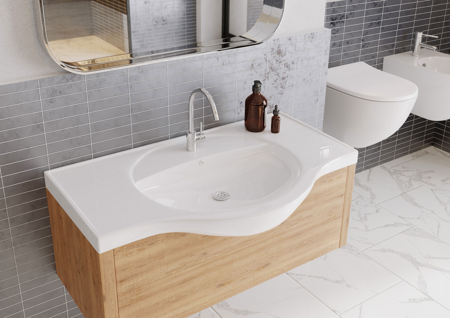 Kaiser Etajerli Lavabo