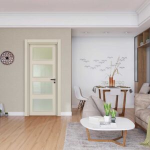 Vda-05 Soft Bej Camlı Kapı