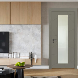 Vda-100 Haki Gri Camlı Kapı