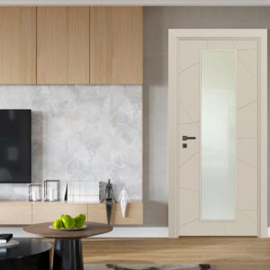 Vda-100 Soft Bej Camlı Kapı