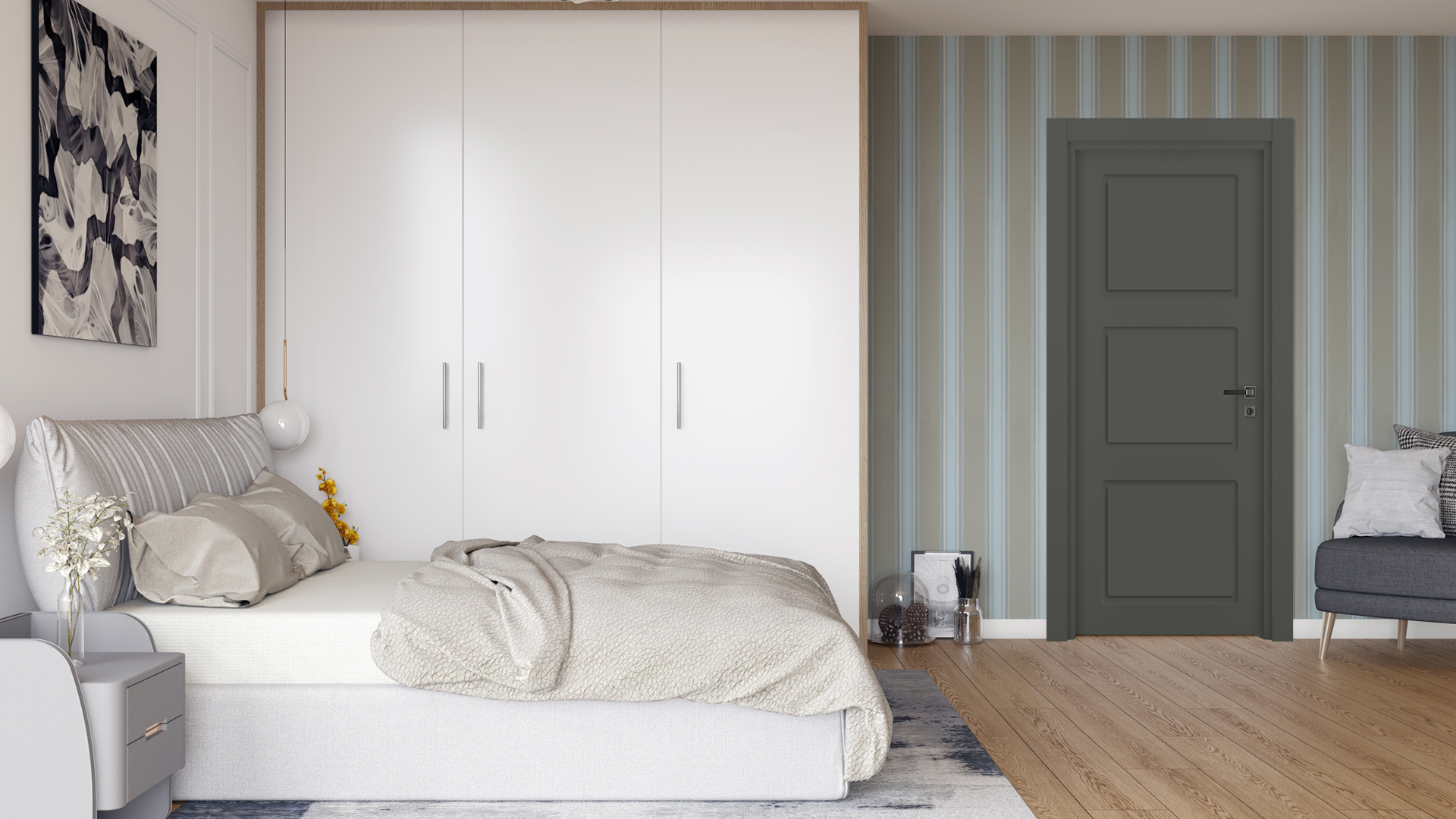 Vda-10 Modern Antrasit Kapı