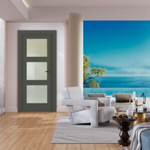 Vda-10 Modern Antrasit Camlı Kapı