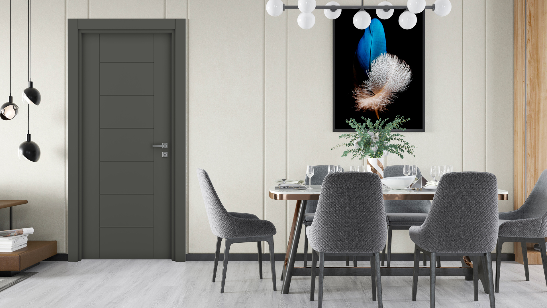 Vda-50 Modern Antrasit Kapı