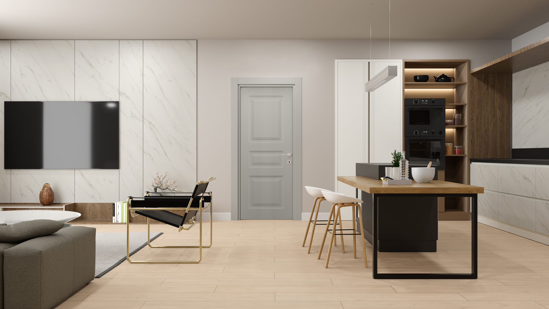 Atlas Ipek Gri Kapı