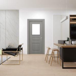 Atlas Naturel Gri Camlı Kapı