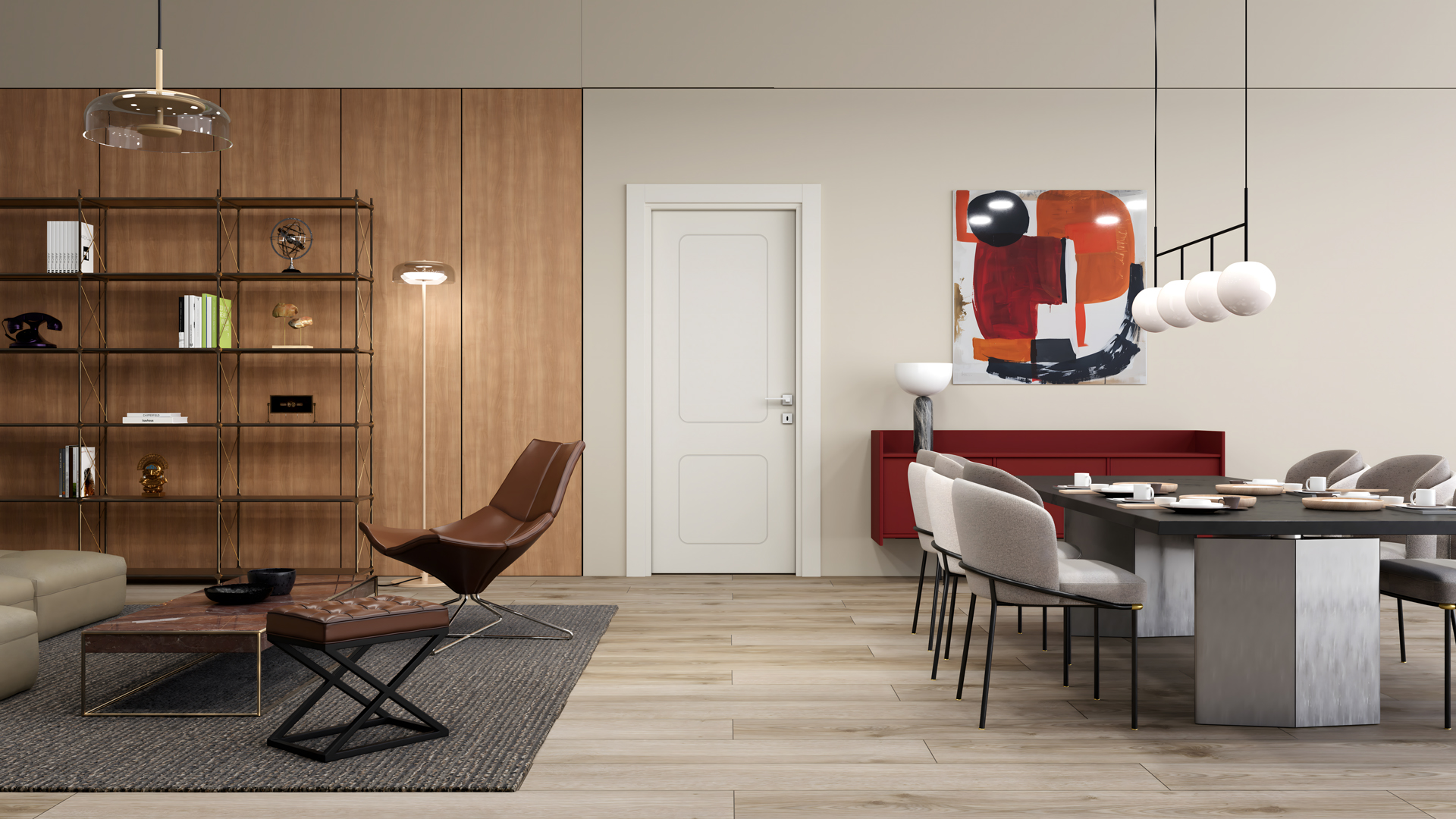 Aura Doğal Bej Kapı