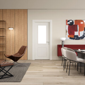 Aura Doğal Bej Camlı Kapı