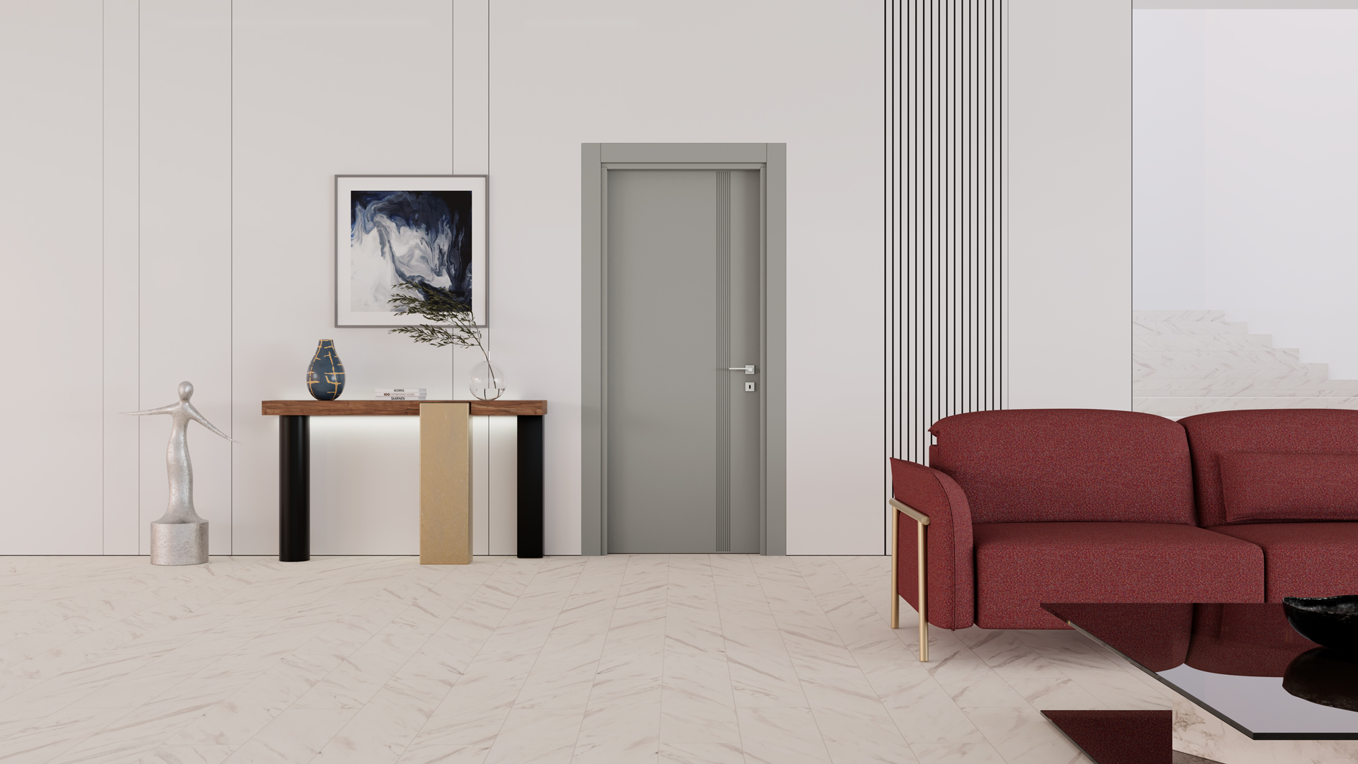 Soho Naturel Gri Kapı