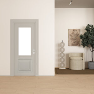 Sole Ipek Gri Camlı Kapı