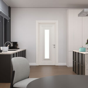 Supra Doğal Bej Camlı Kapı