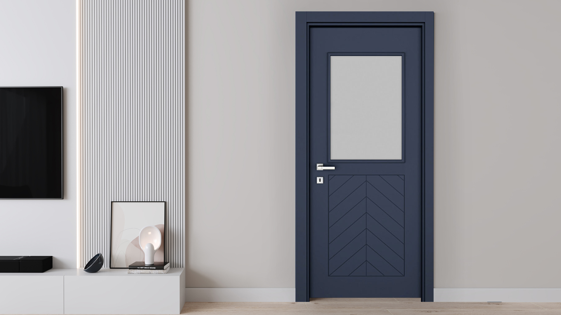 Fıshbone Belıze Blue Camlı1 Kapı