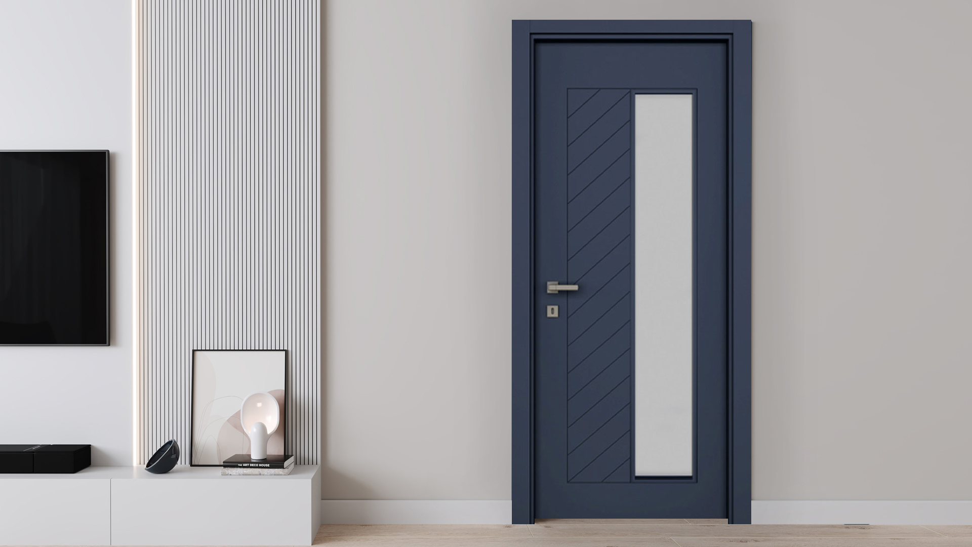 Fıshbone Belıze Blue Camlı2 Kapı