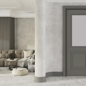 Luxury Modern Antrasit Camlı Kapı