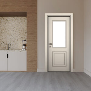 Luxury Soft Bej Camlı Kapı