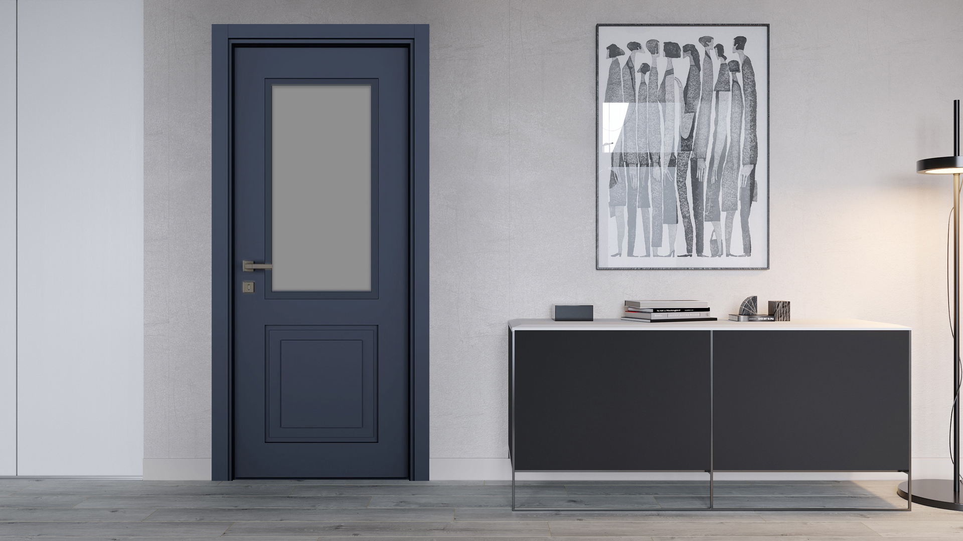 Step Belize Mavi Camlı Kapı