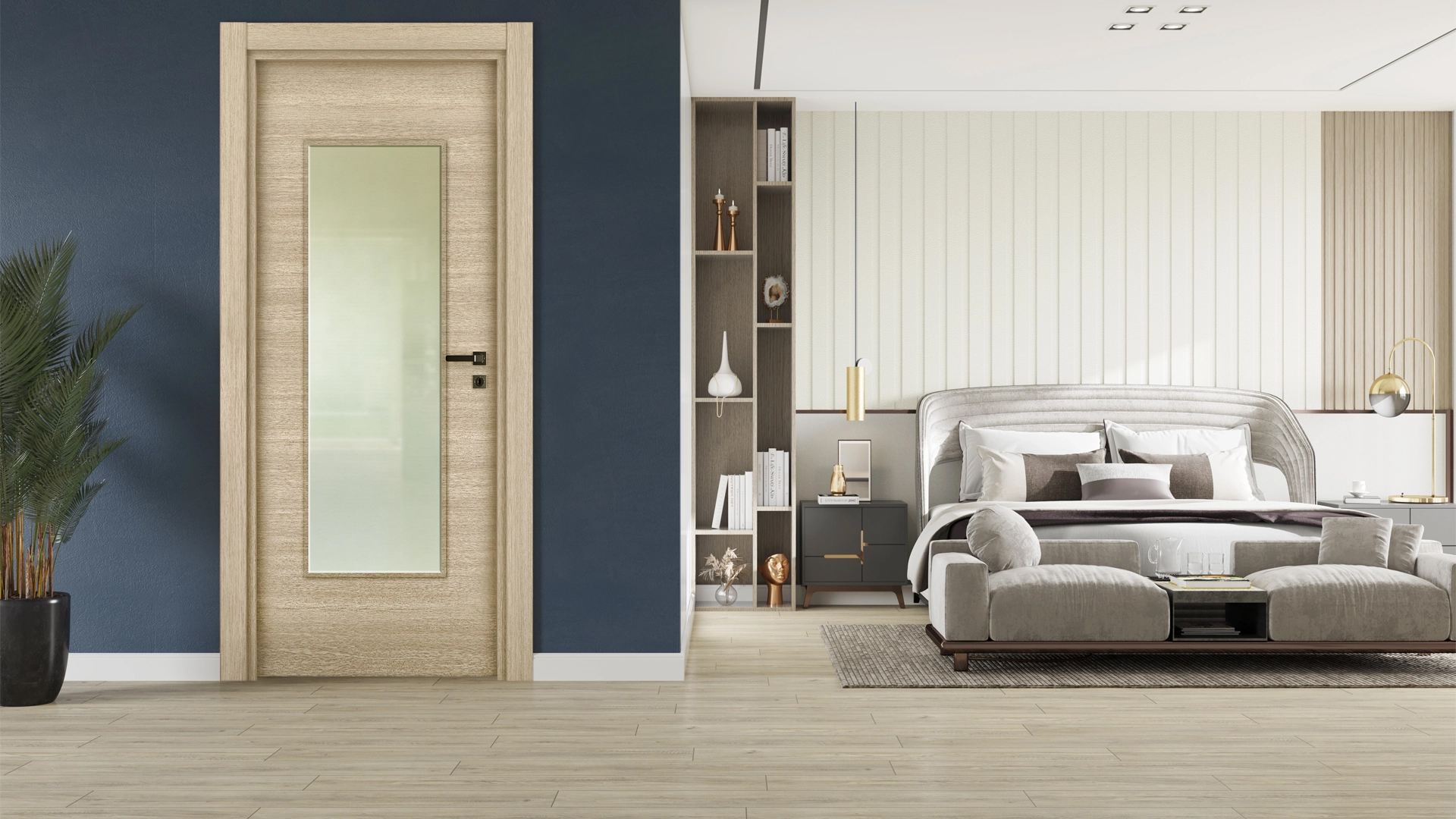 Akça Meşe 50 Camlı Kapı