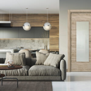 Gri Sonoma 50 Camlı Kapı