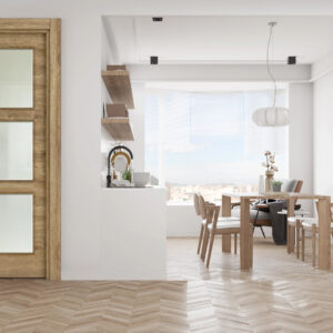 Hint Meşe 10 Camlı Kapı