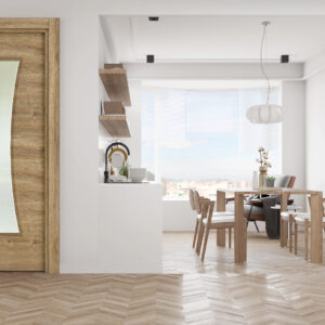 Hint Meşe 14 Camlı Kapı