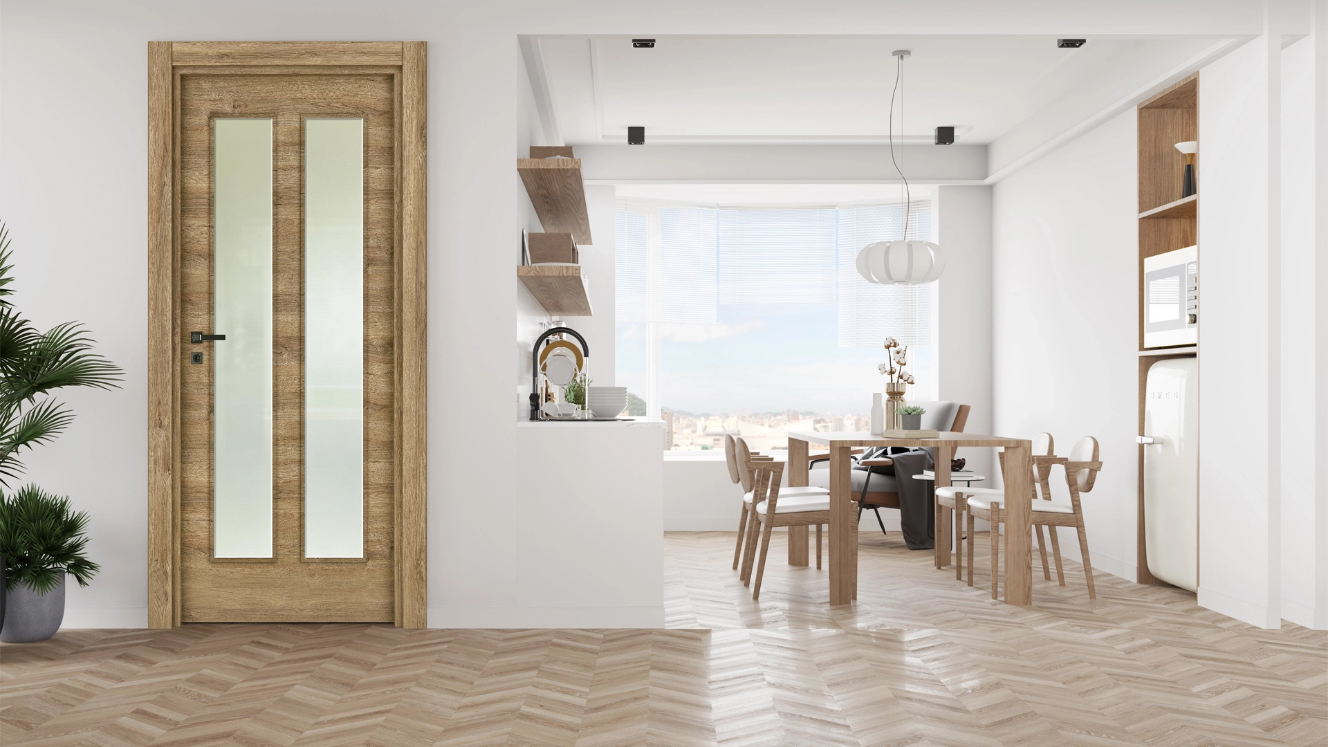 Hint Meşe 21 Camlı Kapı