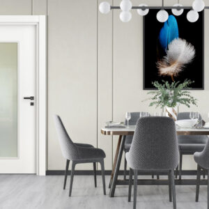 Naturel Beyaz 70 Camlı Kapı