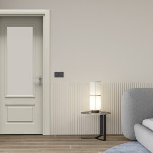 Style Soft Bej Camlı Kapı