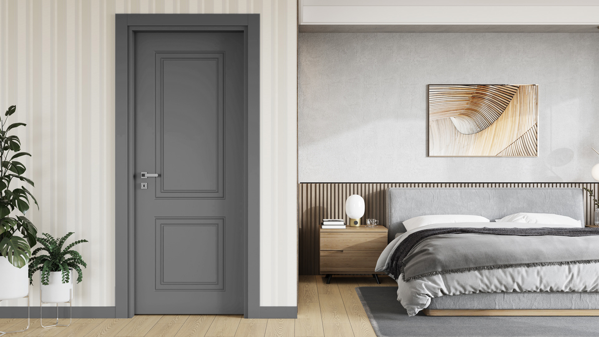 Luxury Haki Gri Kapı