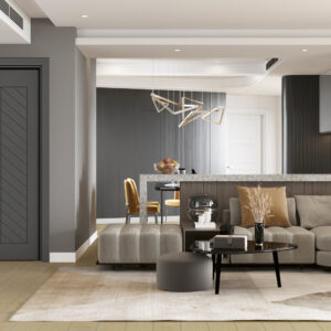 Fıshbone Haki Gri Kapı