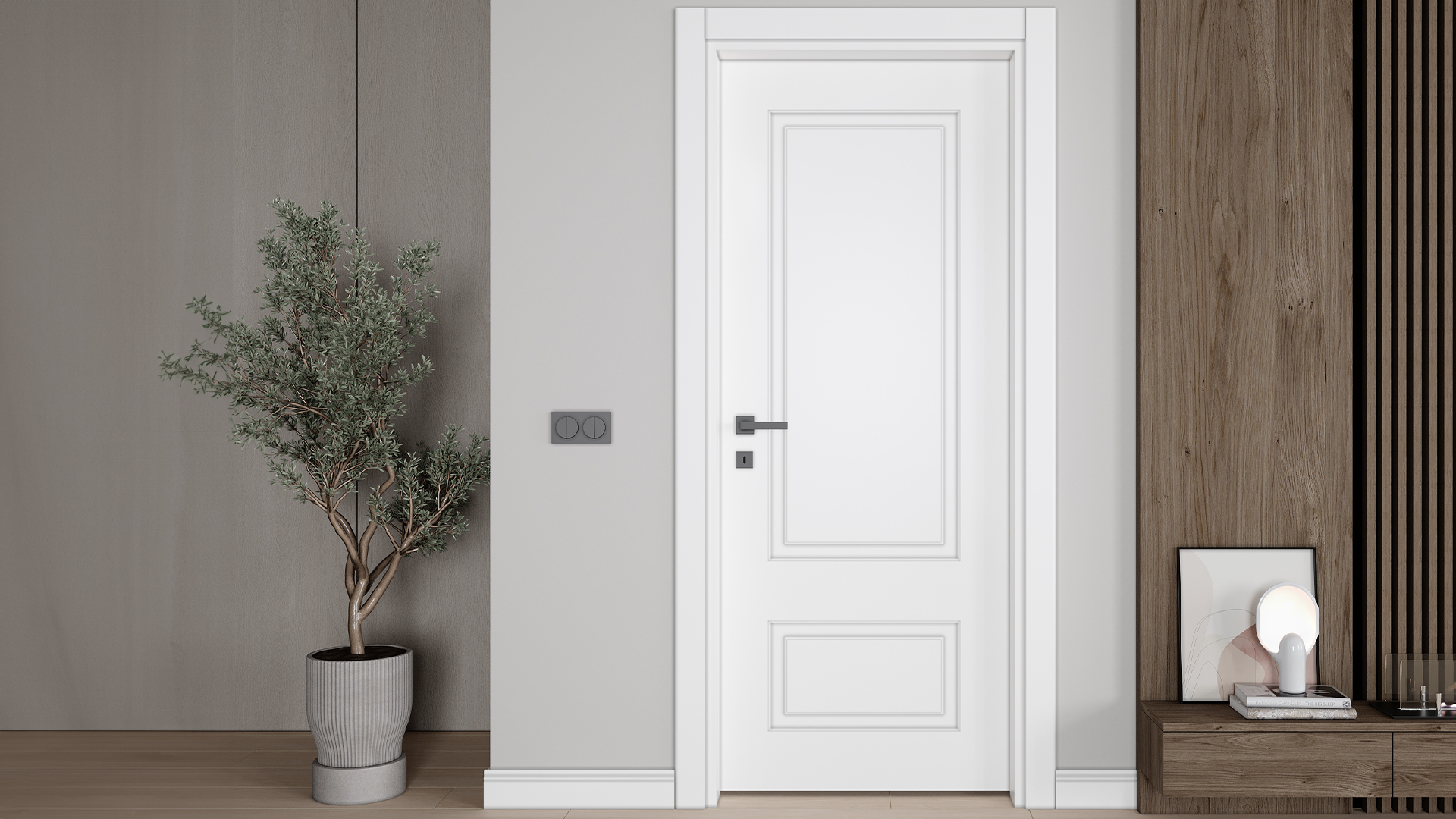 Style Modern Antrasıt Kapı